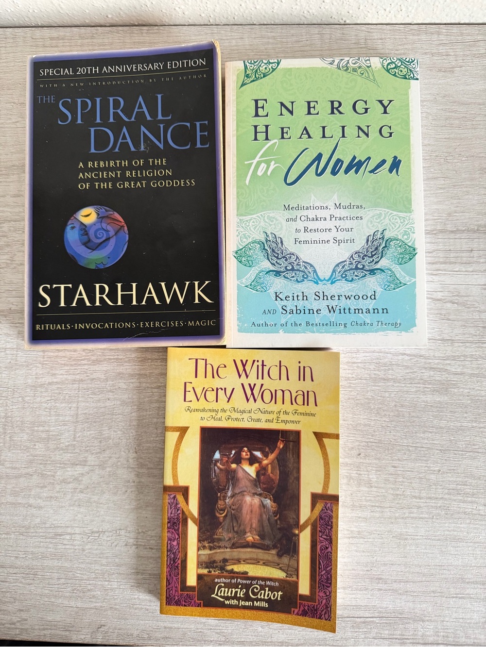 Witchcraft & Feminine Spirituality Book Lot (3) - Starhawk, Cabot, Sherwood